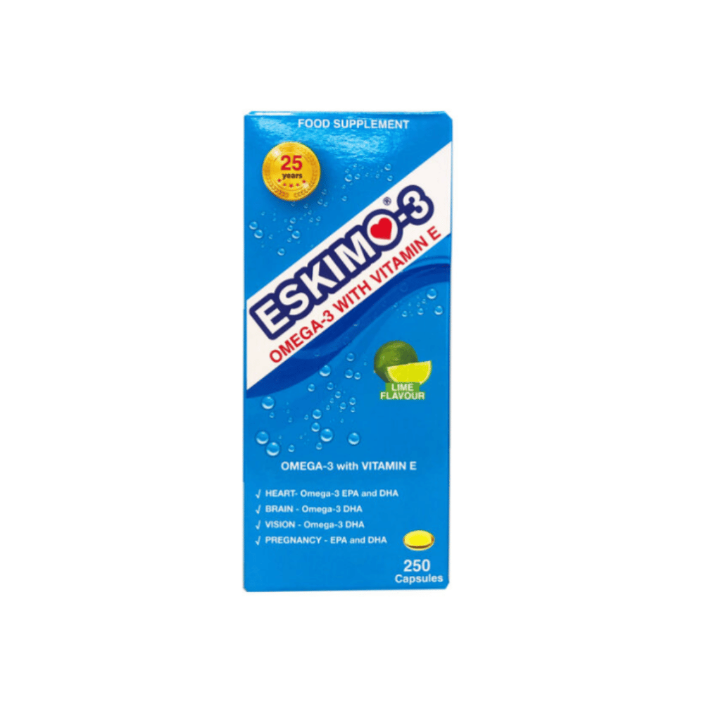 Eskimo-3 Omega 3 with Vitamin E - 250 Capsules