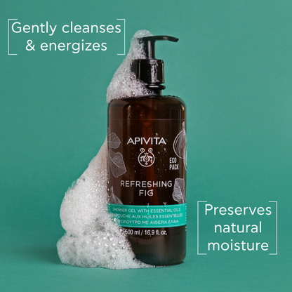 Apivita Refreshing Fig Shower Gel with Essential Oils 250ml