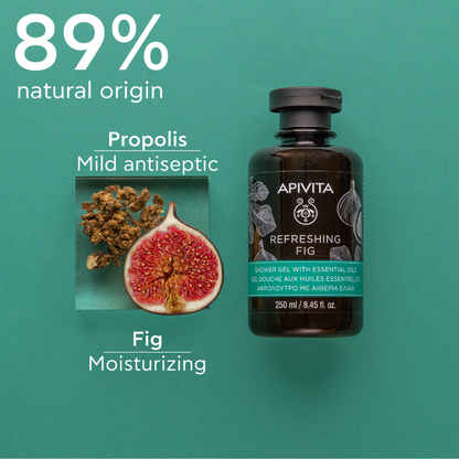 Apivita Refreshing Fig Shower Gel with Essential Oils 250ml