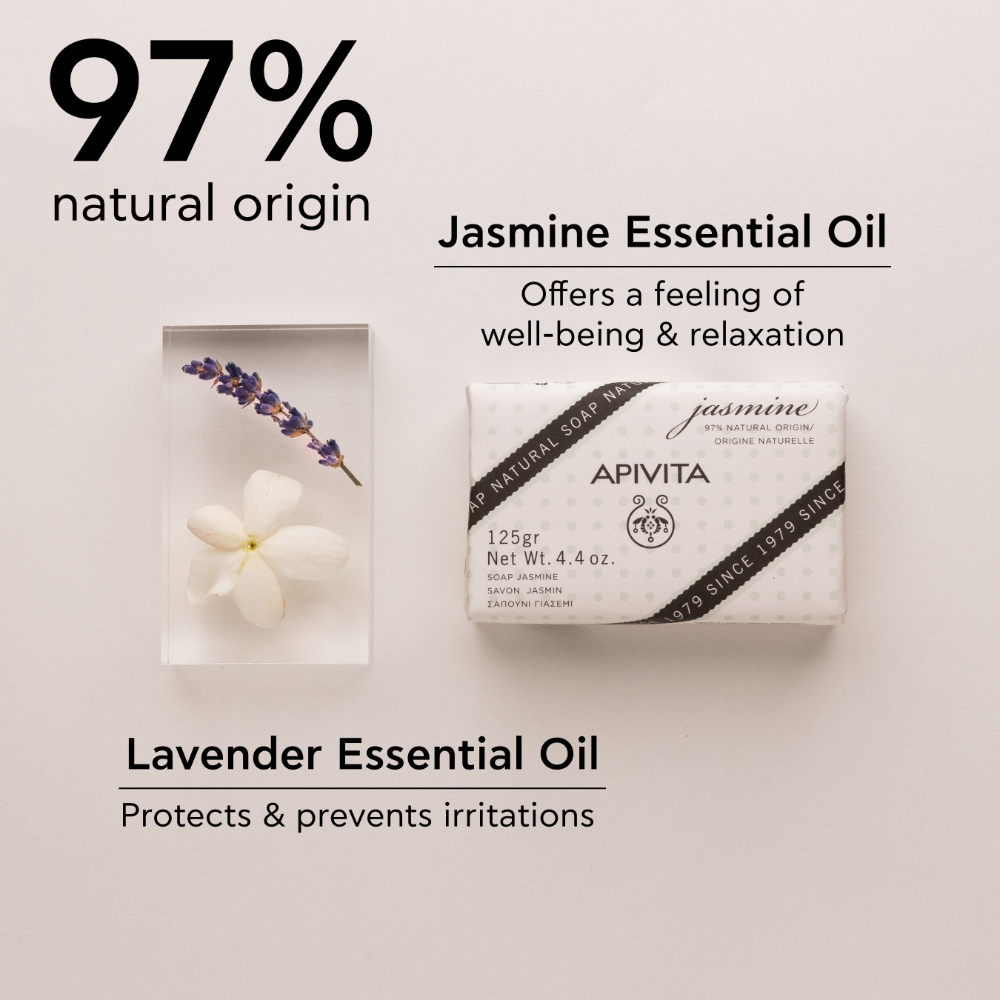 Apivita Natural Soap Jasmine 125G