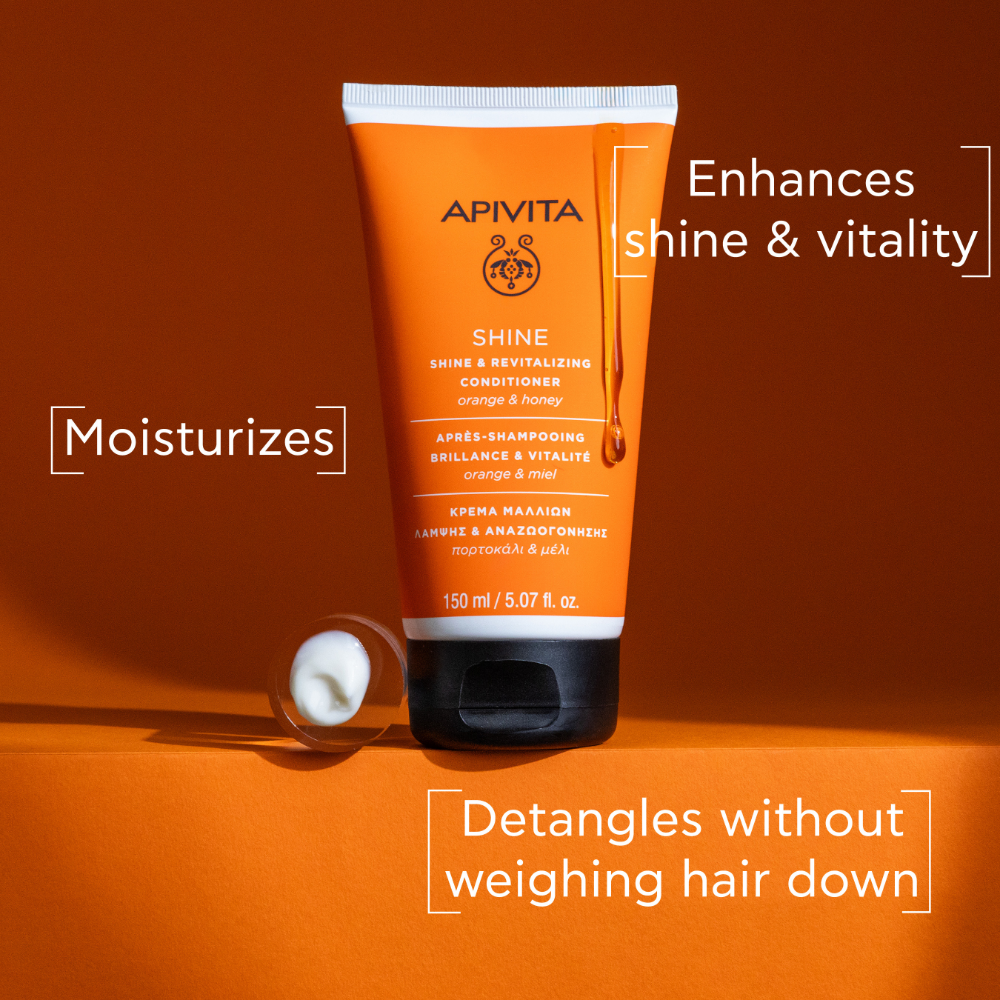 Apivita Shine & Revitalising Conditioner, Orange & Honey 150ml