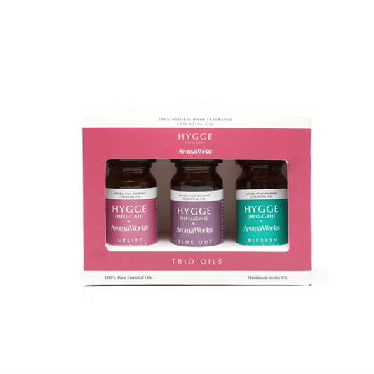 AromaWorks Hygge Uplift, Time Out & Refresh Trio 10ml Oil