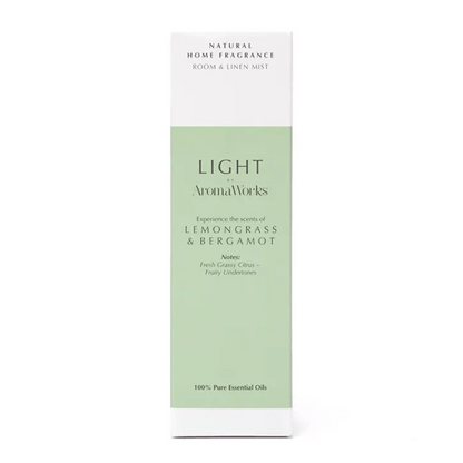 AromaWorks Light Range Lemongrass & Bergamot Room Mist 100ml