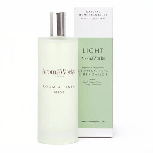 AromaWorks Light Range Lemongrass & Bergamot Room Mist 100ml