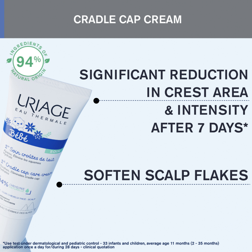 Uriage Baby's 1st Soothing Cradle Cap Care Regulating Cream 40ml