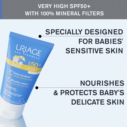 Uriage Baby's 1st Mineral Cream SPF50+ 50ml