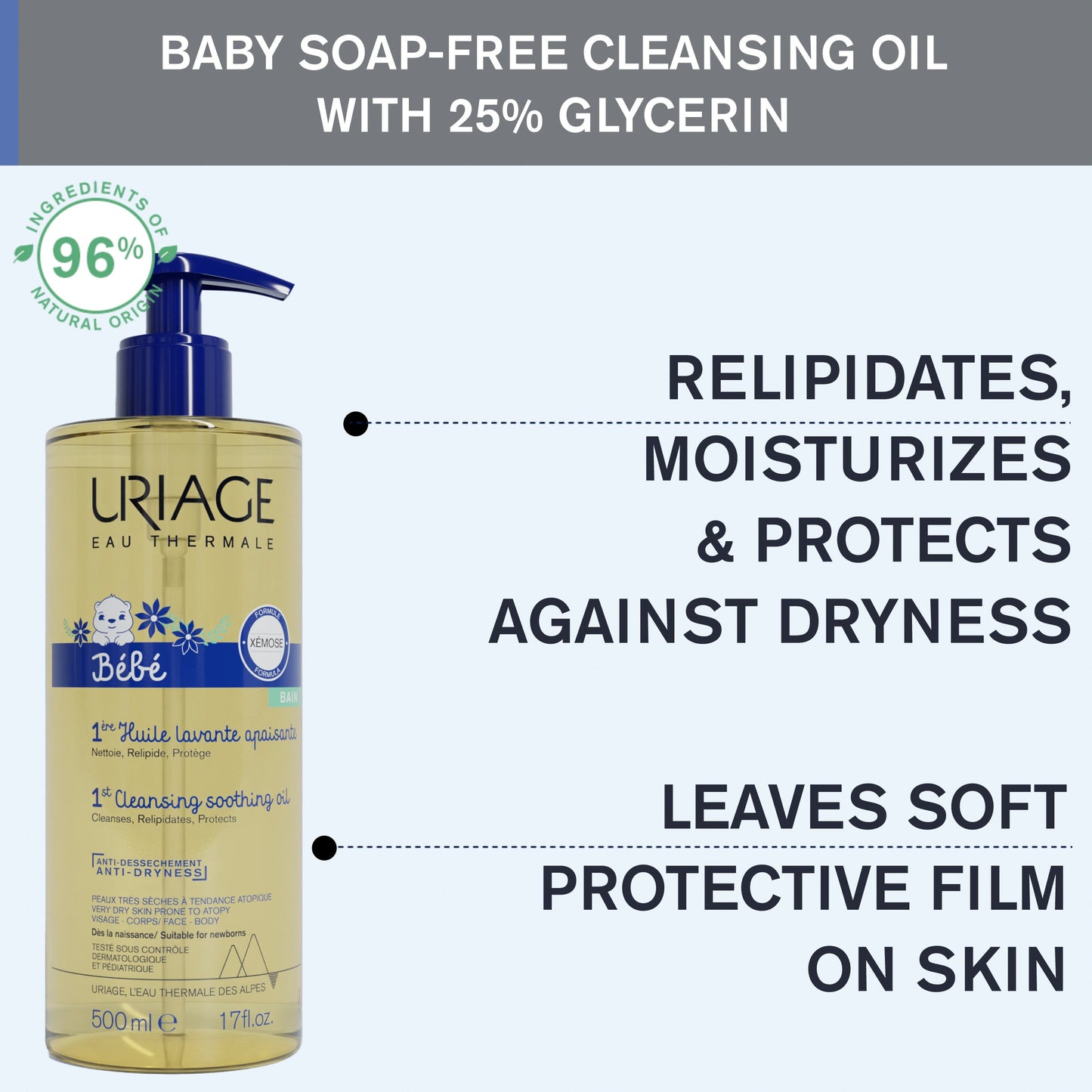 Uriage Baby's 1st Cleansing Oil 500ml