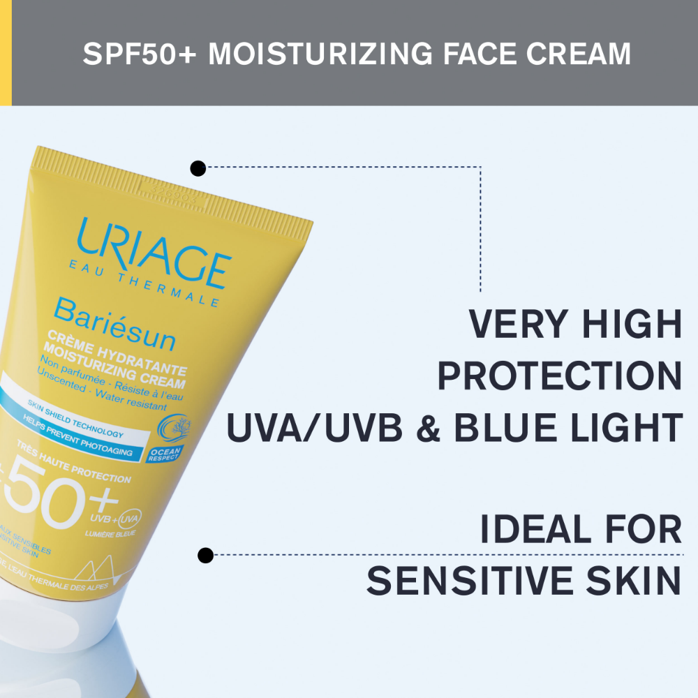 Uriage Bariesun Moisturizing Cream SPF50+ Unscented 50ml