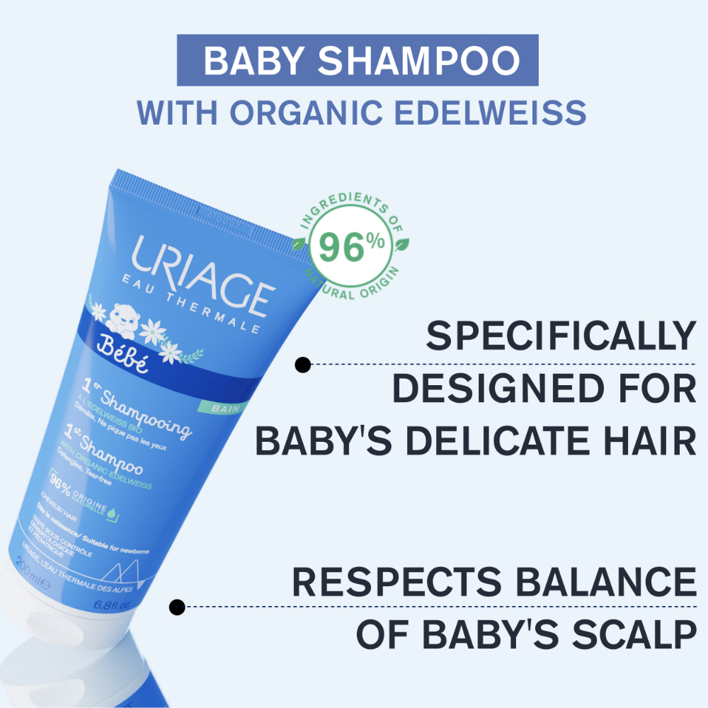 Uriage Baby's 1st Extra Gentle Soap Free Shampoo