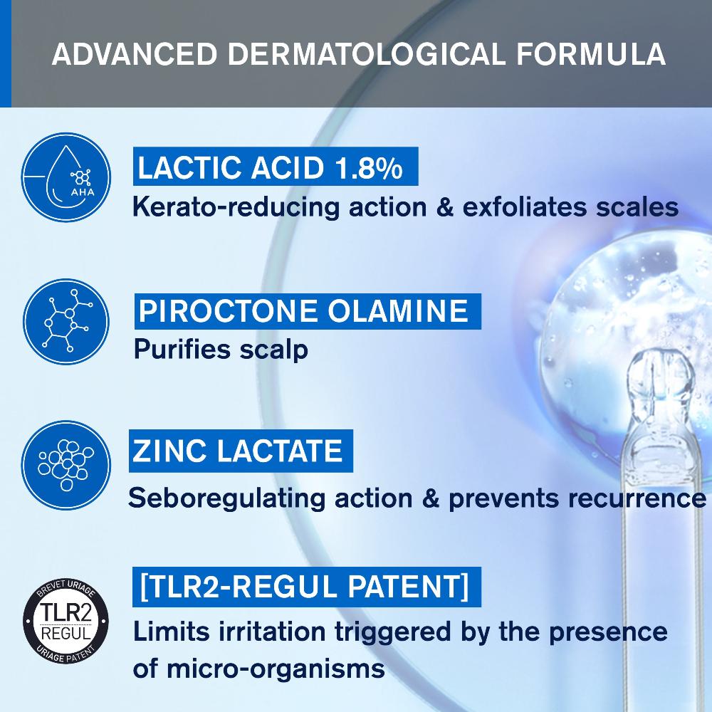 Uriage D.S. Hair Kerato-Reducing Treatment Shampoo 150ml