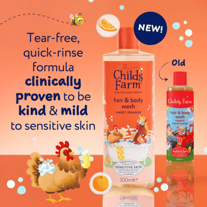 Child Farm Hair & Body Wash - Sweet Orange 500ml