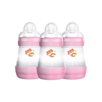 Mam Easy Start Anti-Colic 160ml Bottle 3Pk - Girl