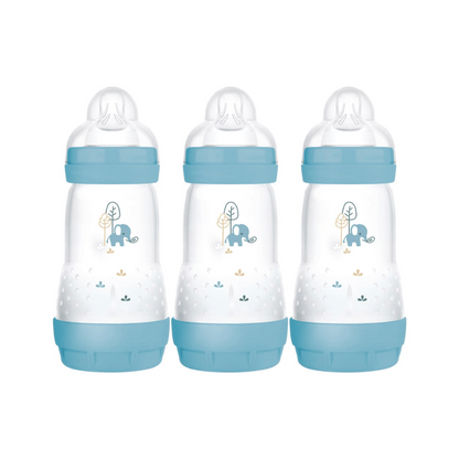 Mam Easy Start Anti-Colic 260ml Bottle 3Pk - Boy