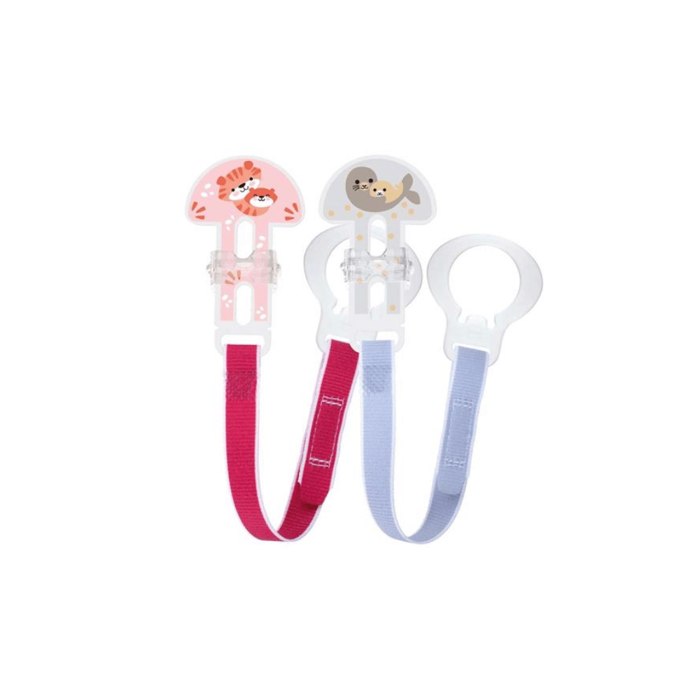 Mam Soother Clips 2Pk - Mixed