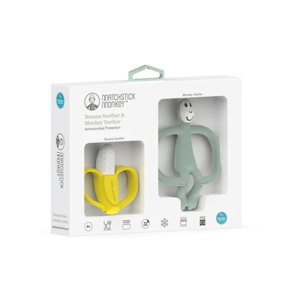 Matchstick Monkey - Monkey Teether & Banana Gift Set