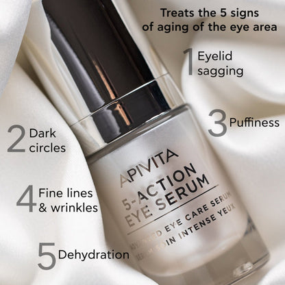 Apivita 5 Action Intensive Care Eye Serum, 15ml