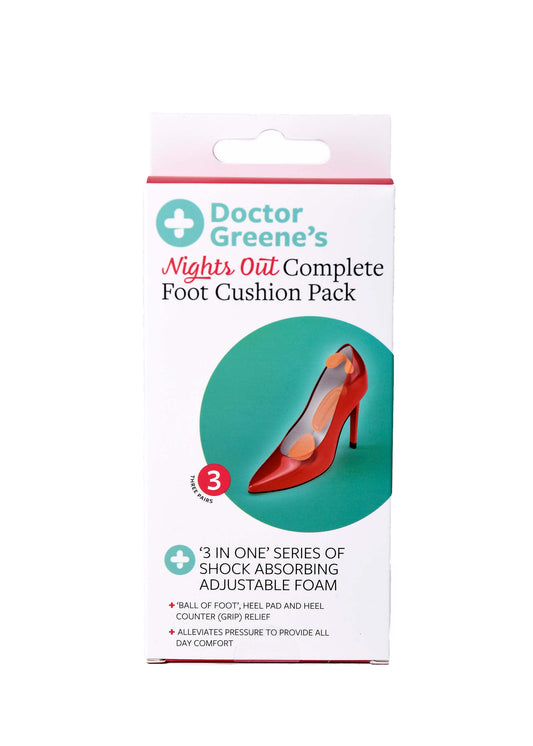 Doctor Greene's Nights Out Complete Foot Cushion Pack (3 Pairs)