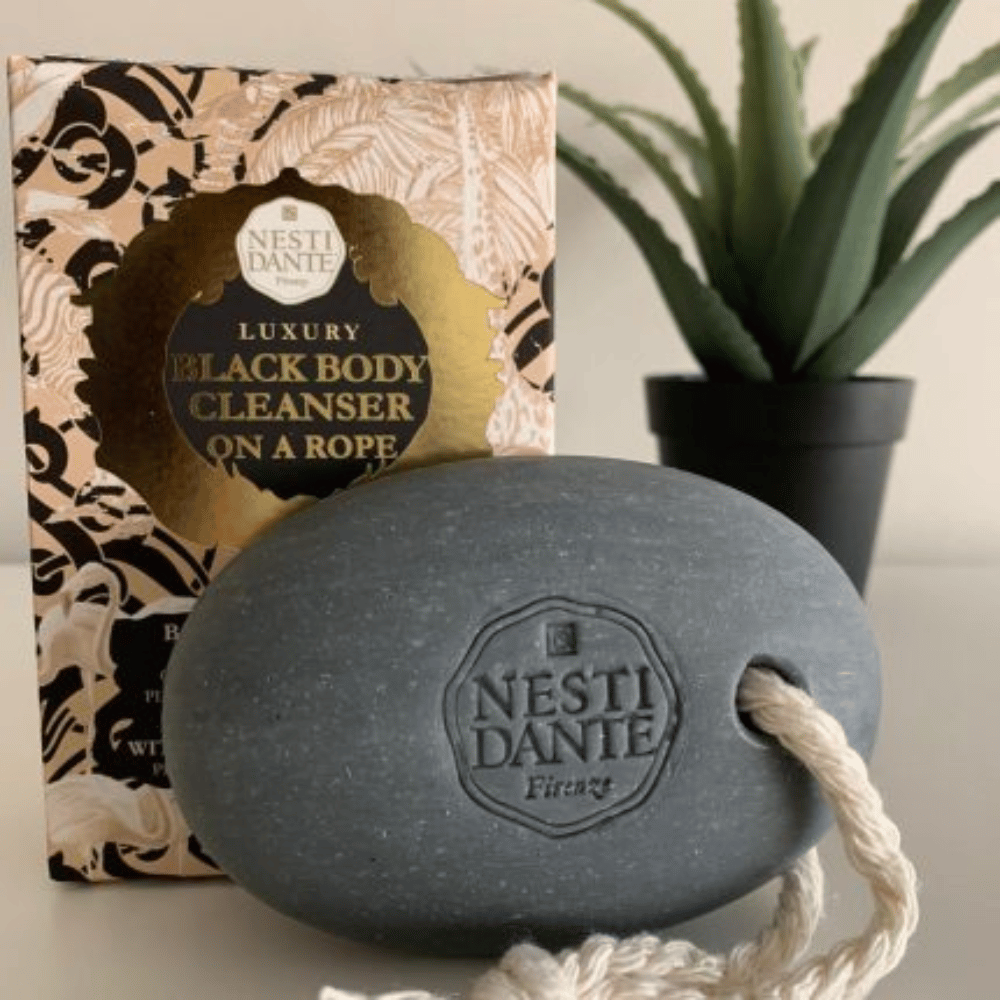 Nesti Dante Luxury Black Body Cleanser On A Rope 150g