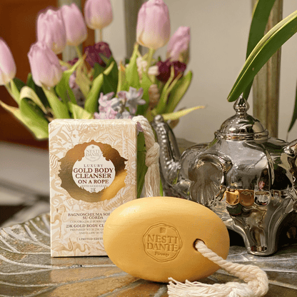 Nesti Dante Luxury Gold Body Cleanser On A Rope 150g
