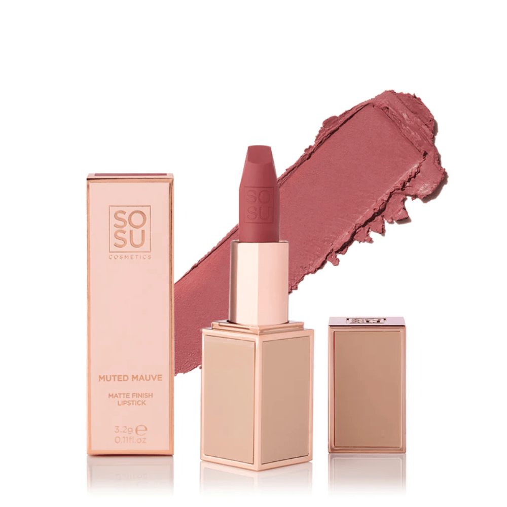 SOSU Satin Lipstick - Muted Mauve