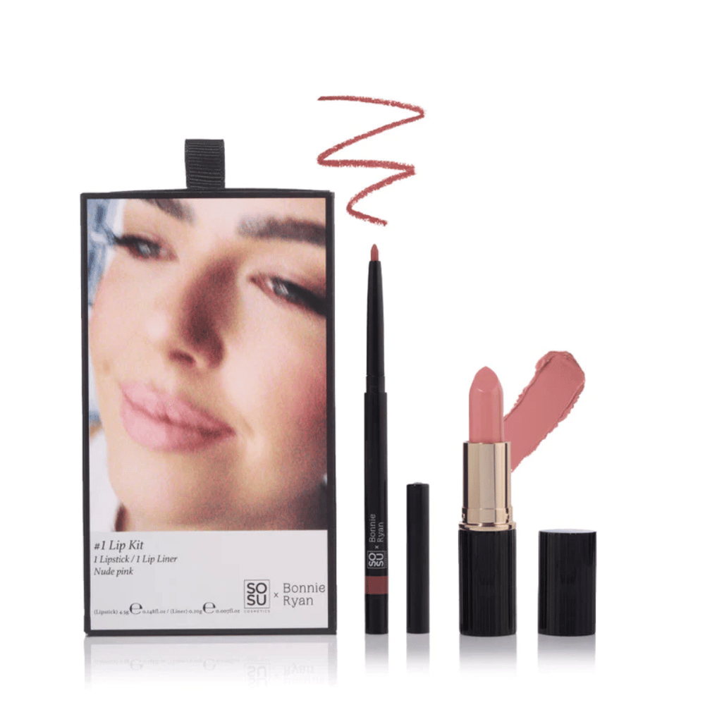 SOSU x Bonnie Ryan Lip Kit Nude Pink