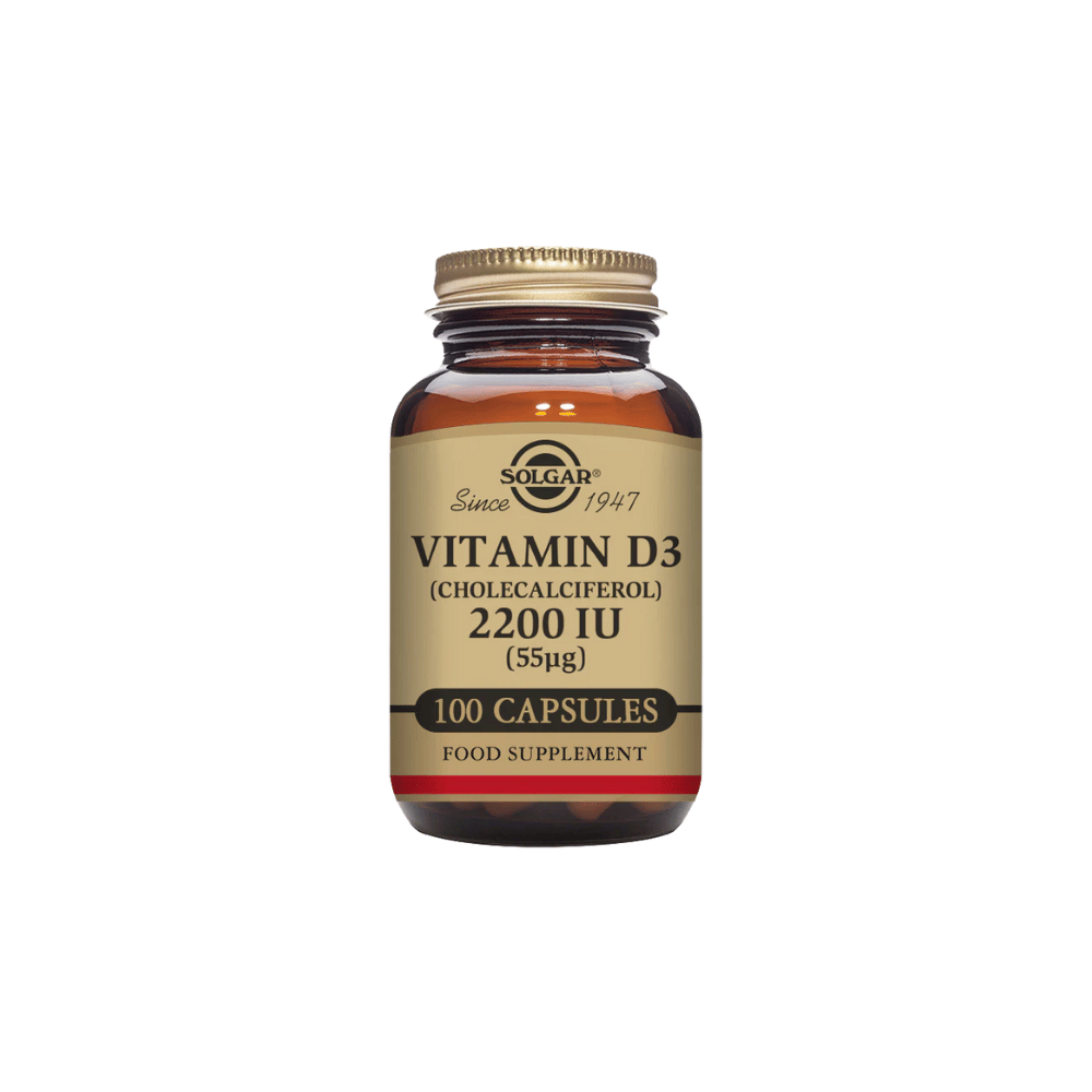 Solgar Vitamin D3 (Cholecalciferol) 2200 IU (55 mcg) Capsules 50's