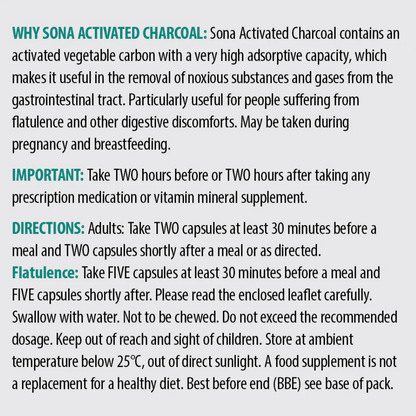 Sona Activated Charcoal 60 Caps