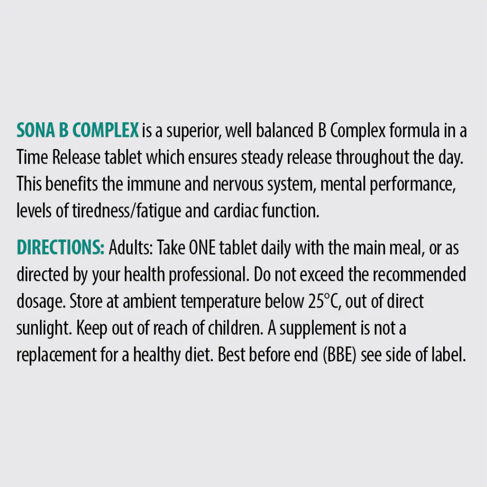 Sona B-Complex 60 Tabs