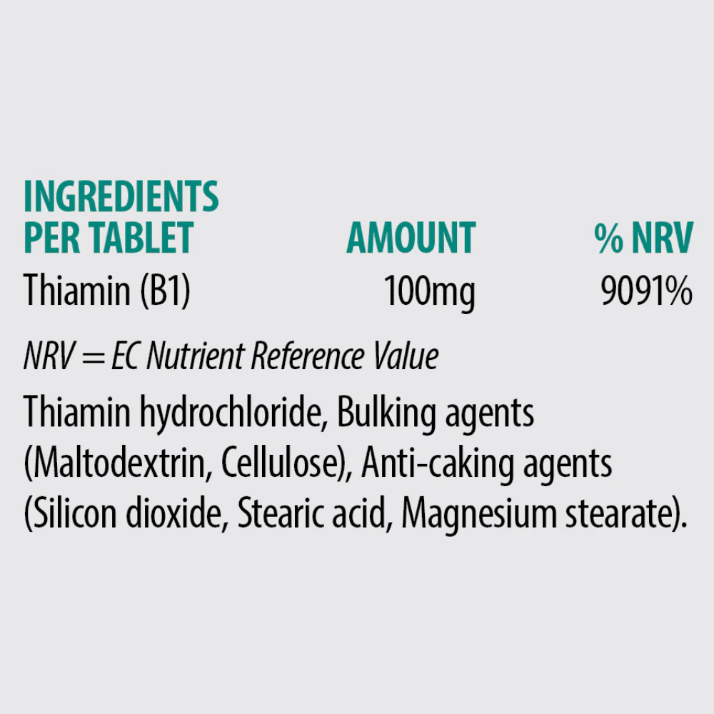 Sona B1 Thiamin 100mg  60 Tabs