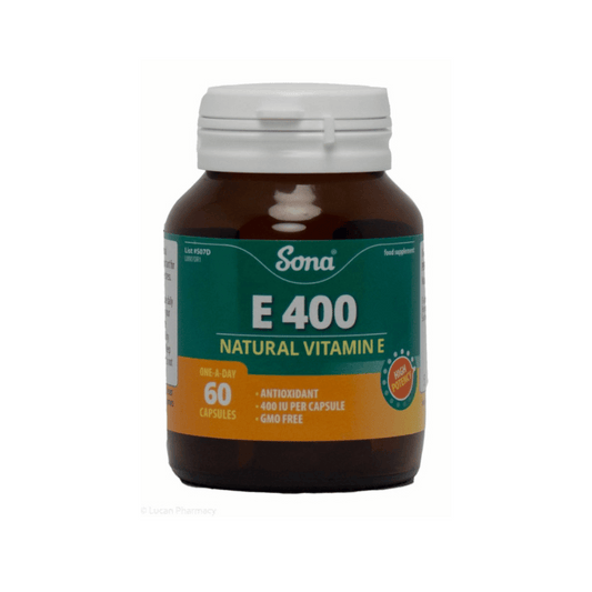 Sona E400 Natural Vitamin E 60 Caps