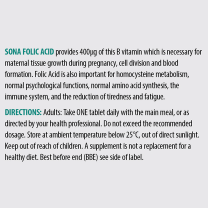 Sona Folic Acid 90 Caps