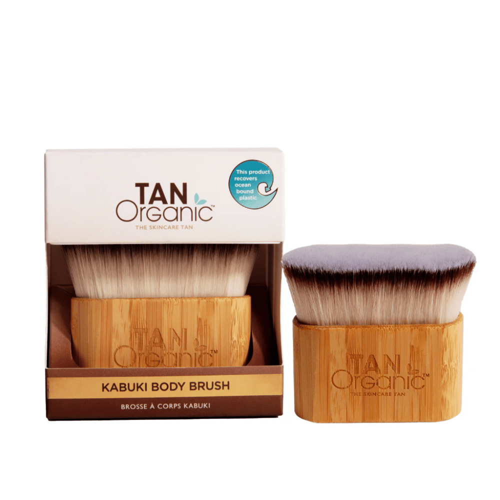 Tan Organic Kabuki Body Brush