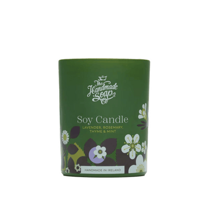 The Handmade Soap Co Scented Soy Candle - Lavender, Rosemary, Thyme & Mint 210g