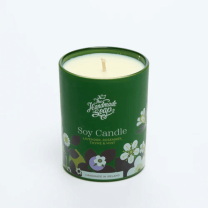 The Handmade Soap Co Scented Soy Candle - Lavender, Rosemary, Thyme & Mint 210g