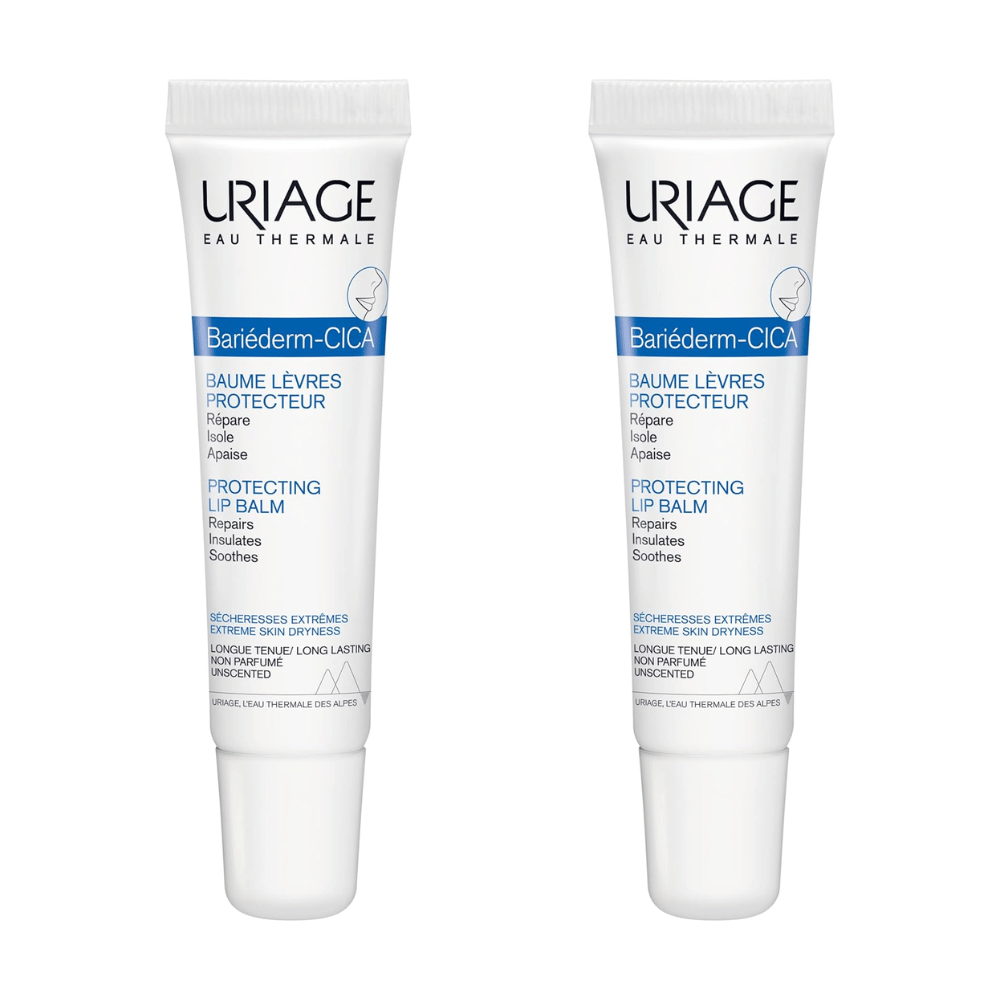 Uriage Bariederm Cica-Lips Protecting Balm Duo