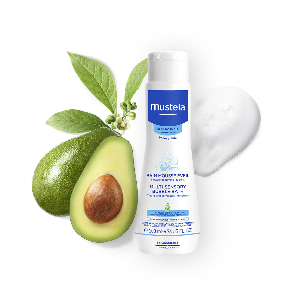 Mustela Multi-sensory bubble bath 200mlCosmetics Online IE